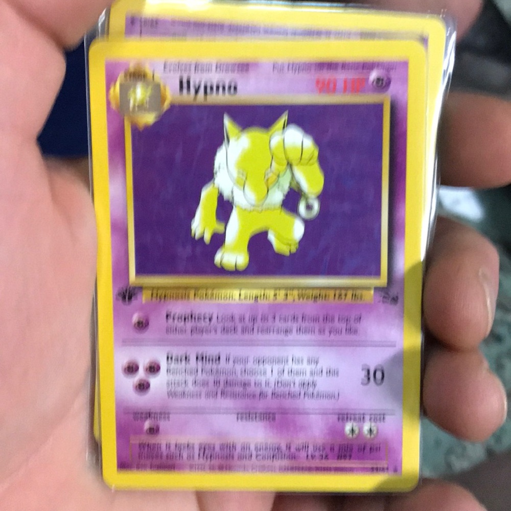 First edition  fossil Pokémon tradeing card game